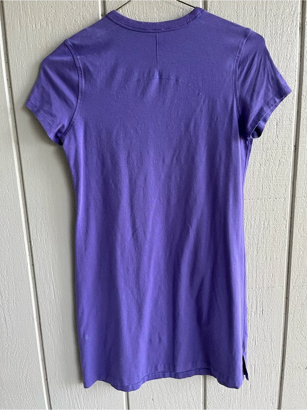 Lululemon Classic Fit Cotton Blend T Shirt Dress in Charged Indigo Purple XS